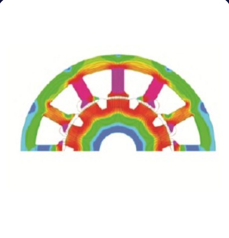 Electromagnetic simulation of a stator